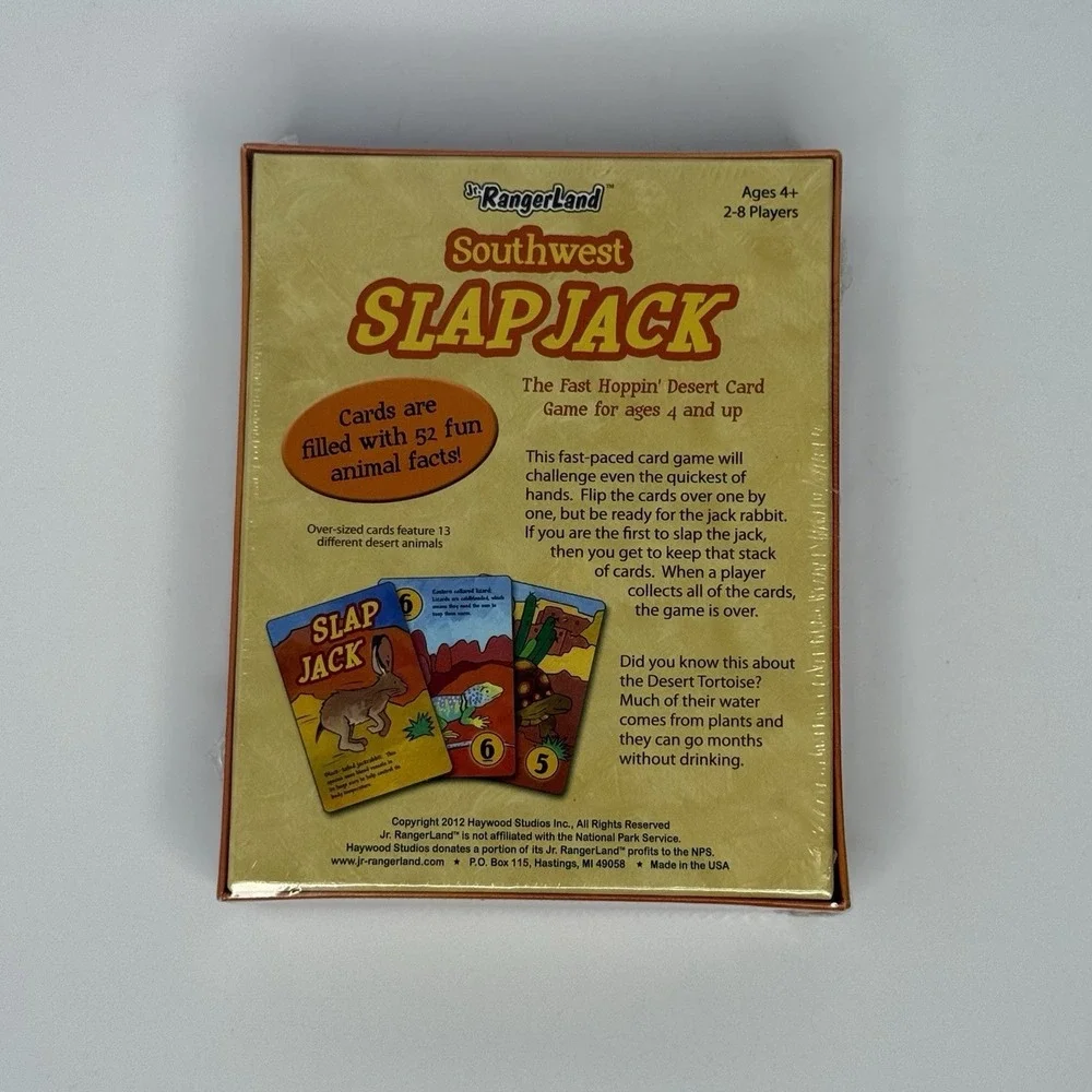 Southwest Slap Jack Card Game Jr RangerLand Haywood Studios Brand New Sealed